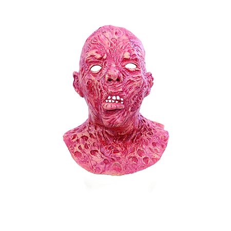 MASCARA DE ZUMBI DECORATIVA EM DECOMPOSICAO LATEX HALLOWEEN