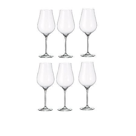 Jg 6 Taças Cristal Agua Vinho Burgundy Gastro 650ml - Bohemia