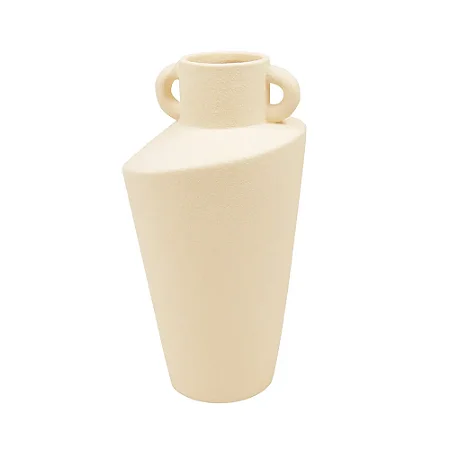 VASO DECORATIVO CERAMICA BEGE 25,2CM