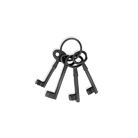 PECA DECORATIVA MOLHO DE CHAVES ANTIGAS EM FERRO PRETO 23CM