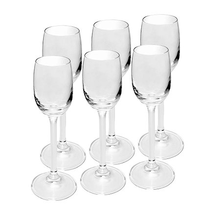 JG DE 6 TAÇAS P/ LICOR BOHEMIA/GASTRO COLIBRI CRISTAL 65ml