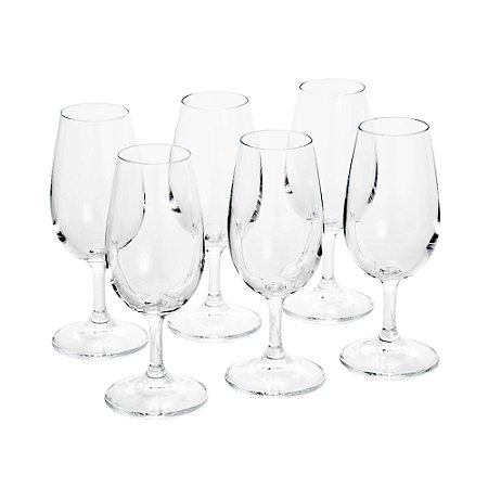 JOGO DE 6 TACAS PARA DEGUSTACAO BOHEMIA GASTRO CRISTAL 210ml