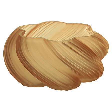 VASO DECOR VIDRO LARANJA 11CMX28CM FLORARTE