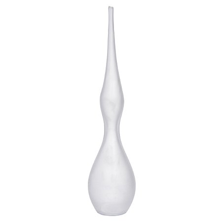 VASO DECOR VIDRO TRANSPARENTE FOSCO 64CMX14CM FLORARTE