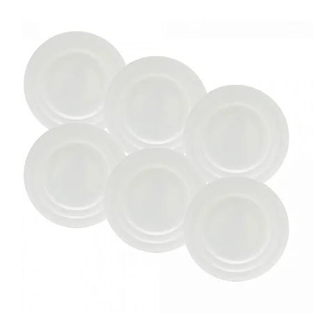 CJ 6 PRATOS PARA SOBREMESA DE PORCELANA NEW BONE BAMBU WOLFF