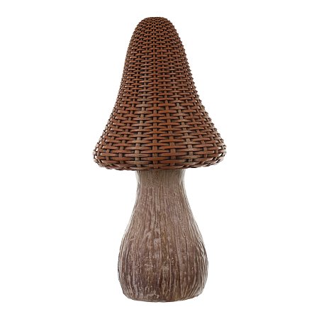 ESCULTURA COGUMELO EM RESINA BEGE 25,5CM FLORARTE