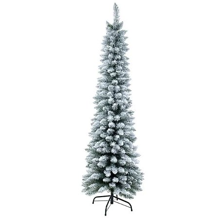 ARVORE NATAL BOSTON SLIM NEVADA 250 TIPS C/ BASE VERDE 1,5M