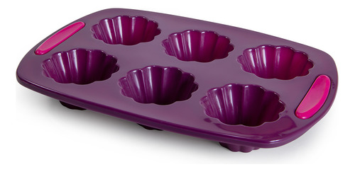 FORMA EM SILICONE PARA 6 BRIOCHE SILICONE LINE MODA DO CHEF