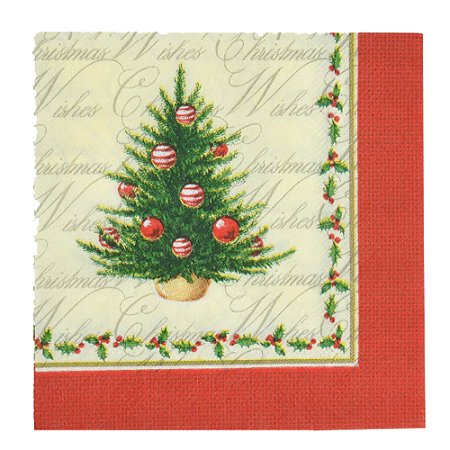 GUARDANAPO DE PAPEL NATALINO ARVORE DE NATAL - 20 FOLHAS