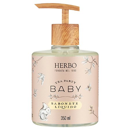 SABONETE LIQUIDO FRASCO PET TEA PARTY 350ML BABY - HERBO