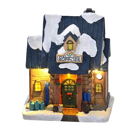 CIDADE NATALINA COM LUZ CAMPING SUPPLIES 12,5X11CM