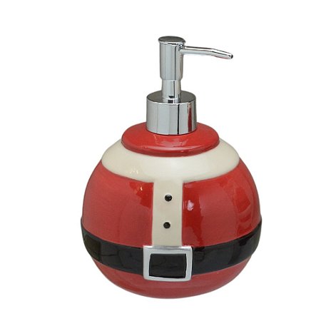 DISPENSER PARA BANHEIRO EM CERAMICA ROUPA DO NOEL 500ML