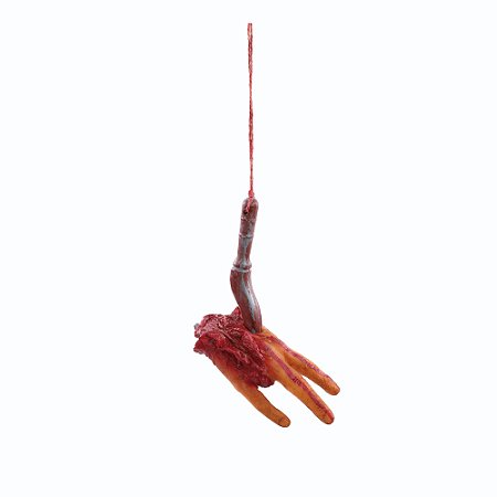 MAO DERRETIDA COM SANGUE DECORAÇÃO HALLOWEEN 20CM
