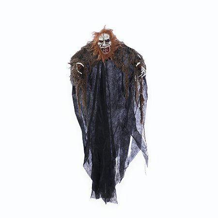 CAVEIRA ZUMBI LINCONCOM ROUPA PRETO 61CM