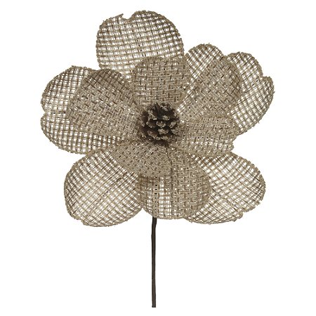 FLOR NATALINA DECOR RUSTICO BEGE 22CM FLORARTE