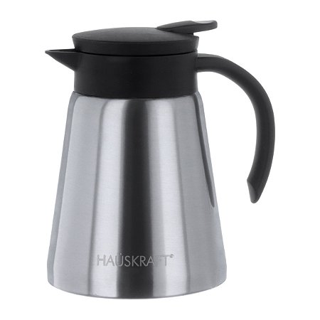GARRAFA TERMICA COLORS INOX CINZA E PRETO 800ML HAUSKRAFT