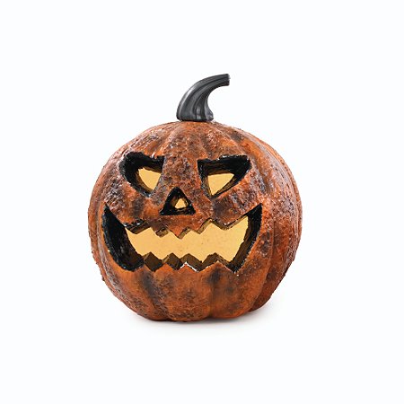 ENFEITE ABOBORA DECORATIVA DE SALEM G 24,5CM HALLOWEEN