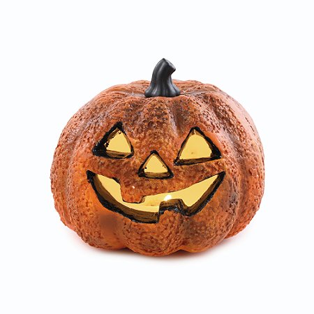 ENFEITE ABOBORA DECORATIVA DE SALEM M 16,5CM HALLOWEEN