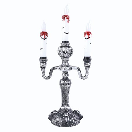 ENFEITE CANDELABRO NOITES DOS TERROR HALLOWEEN C/1 UN