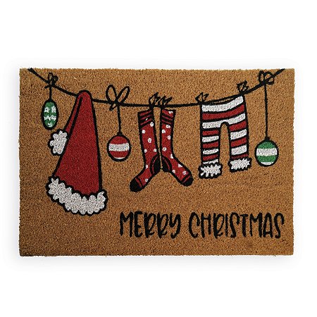 CAPACHO NATALINO MERRY CHRISTMAS CLR 60x40cm