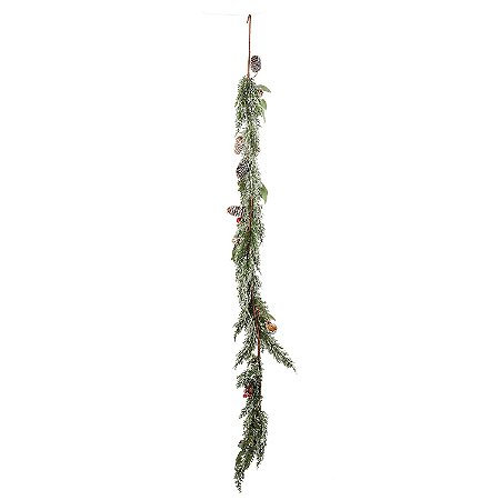 FESTAO NATALINO DECOR C/PINHAS E BERRIES165CM