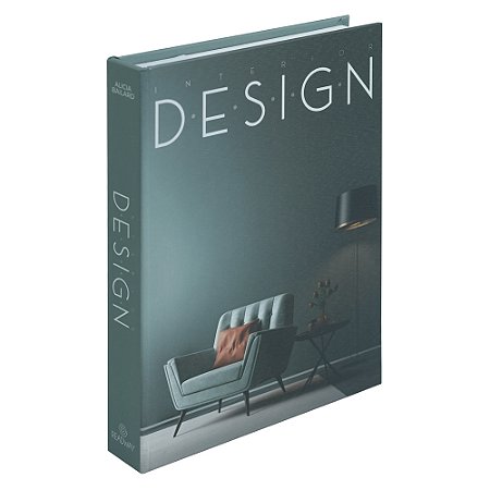 CAIXA LIVRO DESIGN MDF AZUL 31,5CM FLORARTE