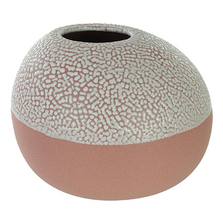 VASO DECORATIVO EM CERAMICA TERRACOTA 7,8X10X8CM FLORARTE