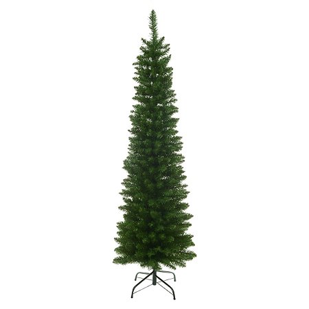 ARVORE NATAL BOSTON SLIM 250 TIPS C/BASE VERDE 1,5M FLORARTE