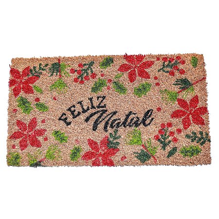 CAPACHO FIBRA DE COCO NATALINO FIORI 1PC 33X60CM