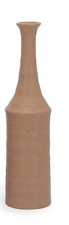 VASO EM CERAMICA ESTILO GARRAFA BEGE MART 42CM