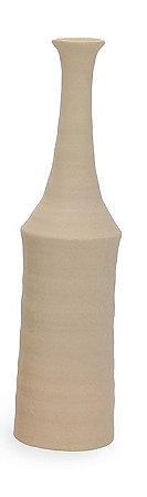 VASO EM CERAMICA ESTILO GARRAFA CINZA MART 42CM