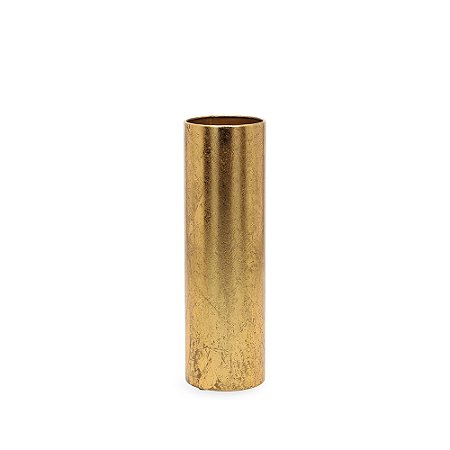 VASO EM METAL DOURADO MART 28CM