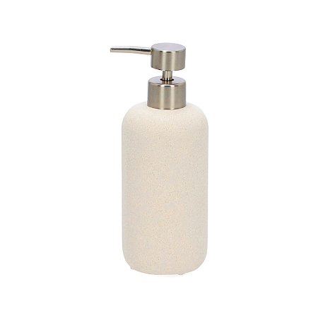 PORTA-SABONETE LIQUIDO EM POLIRRESINA OFF WHITE MART 20CM