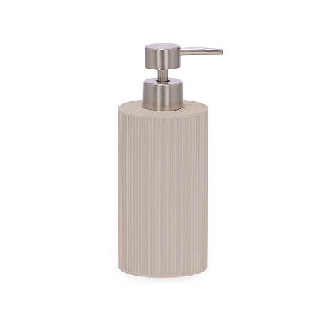 PORTA-SABONETE LIQUIDO EM POLIRRESINA BEGE MART 19CM