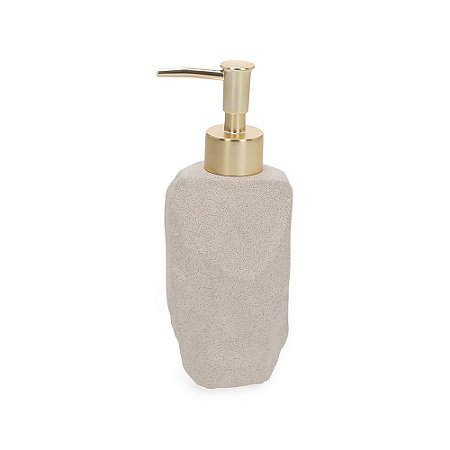 PORTA-SABONETE LIQUIDO EM CIMENTO IRREGULAR OFF WHITE MART