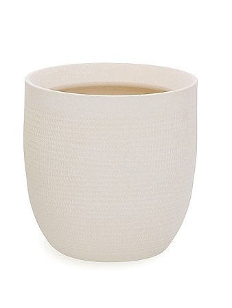 CACHEPOT EM CERAMICA OFF WHITE MART 18CM