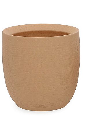 CACHEPOT EM CERAMICA MARROM MART 23,5x20CM