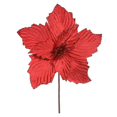 FLOR BICO DE PAPAGAIO VERMELHO 22CM FLORARTE