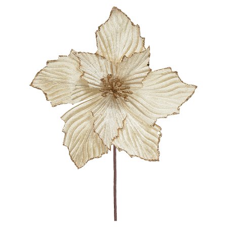 FLOR BICO DE PAPAGAIO CHAMPANHE 22CM FLORARTE