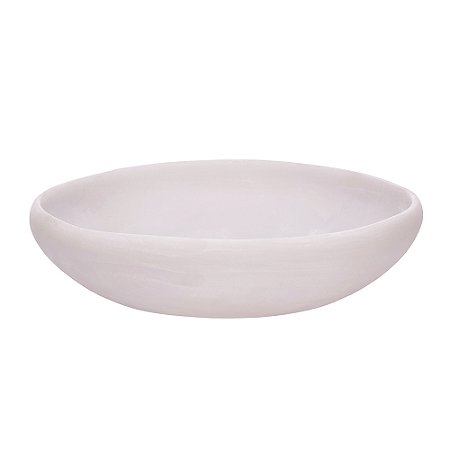CENTRO DE MESA ORGANICO EM POLIRRESINA OFF WHITE MART 37,5CM
