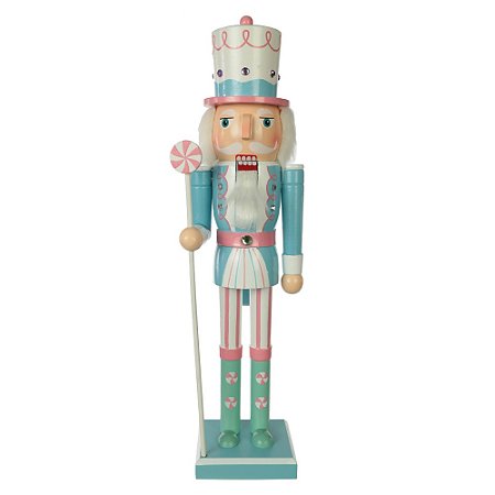 SOLDADO QUEBRA NOZES CANDY COLOR DECOR MADEIRA 38cm