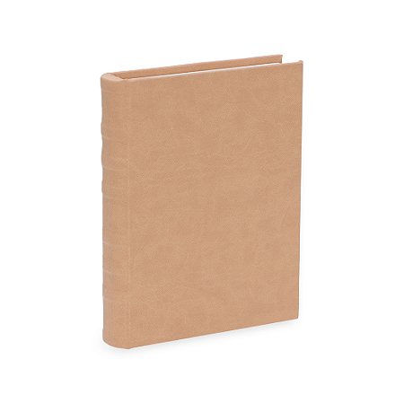 LIVRO-CAIXA EM MDF COM REVESTIMENTO EM PU CARAMELO MART