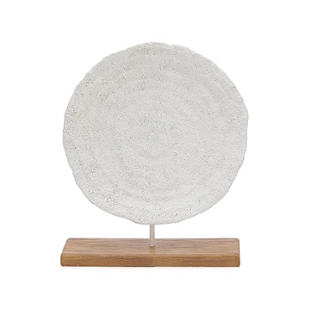 ESCULTURA CORAL EM POLIRRESINA OFF WHITE MART