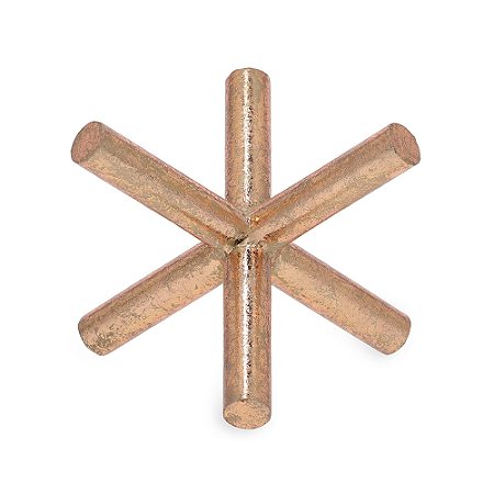 ESCULTURA EM METAL DOURADO MART 12CM