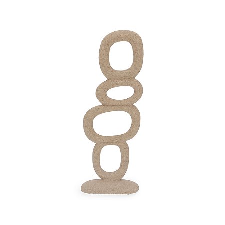 ESCULTURA EM POLIRRESINA BEGE MART