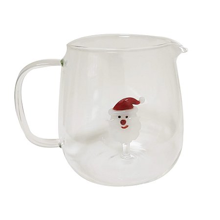 MINI JARRA NATALINA NOEL VIDRO BOROSSILICATO SANTA 27,7CM