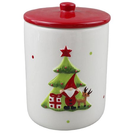 PORTA CONDIMENTO NATALINO EM CERAMICA - 15CM
