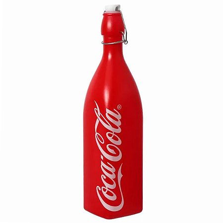 GARRAFA HERMETICA QUADRADA COCA-COLA VERMELHA 1L HAUSKRAFT