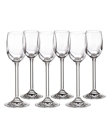 JOGO DE 6 TAÇAS DE CRISTAL DE LICOR GASTRO 65ML BOHEMIA