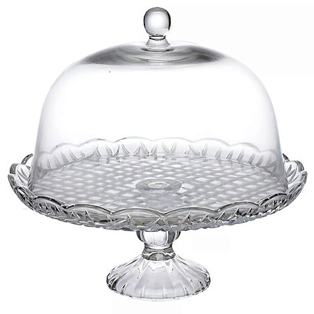 BOLEIRA DE VIDRO ANDORA CENTRO MESA TAMPA 31CM HAUSKRAFT